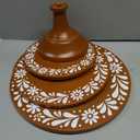 Amyhill 3 Set Mexican De Barro Cielito Lindo Cake Stand Party Decoration 8" 10" 12" Metal Orange Round Dessert Pie Display Holder for Wedding Celebration Birthday Baby Shower Cinco De Mayo (Classic)