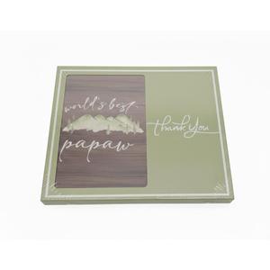 Yorhifa Papaw Grandpa Picture Frame, Grandpa Photo Frame, Papaw Gifts, Papaw Gifts from Grandkids, Gifts for Papaw, Worlds Best Papaw, Thank you  to Papaw Photo Picture Frames 4x6