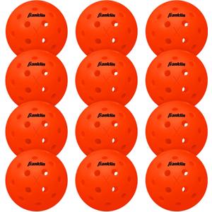Franklin Sports X-40 Outdoor Pickleballs - Official Ball of USA Pickleball, APP Tour + US Open - Regulation Size