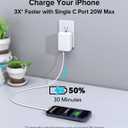 40W USB C Flat Charger Block, 2-Pack Fast Charge Cube Powered Multi-Port Wall Plug Power Adapter Type C Brick for iPhone 17/16/16 Pro 15/15 Pro Max/14/14 Pro Max/13/13 Pro Max, Motorola, Huawei