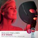 Shark CryoGlow LED Face Mask with Under-Eye Cooling, Anti-Ageing & Blemish Repair, Red & Blue LED, Infrared Light Therapy, USB-C, Remote Control, Storage Bag, Blue Frost, FW312