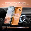 Magnetic for iPhone 17 Pro Max Case, Compatible with MagSafe, [Full Camera Protection][Screen Protector] Silicone Shockproof Protective Phone Case for iPhone 17 Pro Max 6.9", Cantaloupe