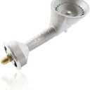 Gas ONE Propane High Pressure Cast-Iron Round Burner Head with Brass Fitting Orifice
