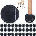 Magicorange 40 Pack Precut Tennis Balls Bulk for Chairs,2.5inch Tennis Ball Chair Leg Covers for Furniture Foot Protection Ball for Classroom (Black)