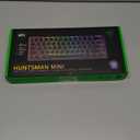 Razer Huntsman Mini 60% Gaming Keyboard: Clicky Optical Switches - Rapid Trigger Mode - Chroma RGB Lighting - PBT Keycaps - Onboard Memory - Snap Tap - Classic Black