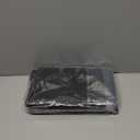 HIRALIY 20 Mil Heavy Duty Waterproof Tarp, 6.5x7ft Black Tarpaulin with Reinforced Webbing Loops, Multipurpose Oxford Fabric Tarp for Firewood, Roof, Camping, Pool