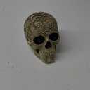 UJOY Creative Skull Flowers Sculpture 8.1'' Human Head Skeleton Statue Collectible Halloween Decoration Home Decor