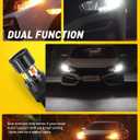 AUXITO Latest CANBUS 3157 Switchback LED Bulbs 3057 3457 4157 Dual Color Amber/White Anti Hyper Flash Built-in Resistor Error Free Turn Signal Lights and DRL/Parking Lights, Pack of 2