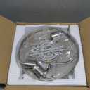 3-Light Brushed Nickel Pendant Lights Kitchen Island, Cluster Pendant Light Fixtures, LED 6000K Kitchen Island Lights, Modern Hanging Light Fixture, Pendant Lighting for Dining Room Living Room (9.8 Inches)