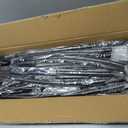 7 Ft Round Wedding Arch Stand with Metal Base for Flower Balloon Decoration, Circle Backdrop Stand Frame for Ceremony, Birthday Party, Baby Shower, Black