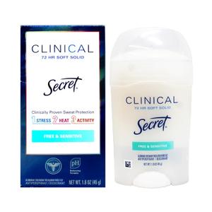 Secret Clinical Strength Soft Solid Sensitive Unscented Deodorant, 1.6 oz