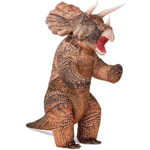 MXoSUM Inflatable Dinosaur Costume Blow up Triceratops Costumes for Adults Fancy Dino Onesies Party Halloween Cosplay Costume