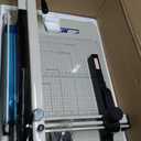 HFS(R) Heavy Duty Guillotine Paper Cutter 400 Sheet Capacity | Solid Steel Construction (A4-12'' Paper Cutter)