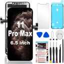 for iPhone 11 Pro Max Screen Replacement 6.5 inch, 3D Touch LCD Display Digitizer Assembly with Repair Tools, Compatible with Model (A2161, A2220, A2218)
