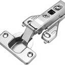 10pcs Soft Closing Clip On Face Frame Mounting Cabinet Hinges,Full Overlay,Kitchen Cabinet Door Hinges,Nickel Finish (5 Pairs)