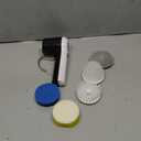 Electric Spin Scrubber, Cordless Shower Scrubber with Battery Level Display, 2 Speeds Electric Scrubber for Cleaning with 6 Replaceable Heads, Cleaning Brush for Bathroom/Sink/Window (White)