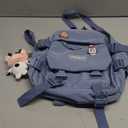 Cute Mini Backpack with Cute Pin Accessories Plush Pendant Small backpack Aesthetic Mini Backpack for School(Blue-2)