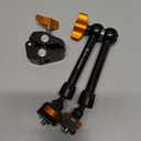 K&F CONCEPT 11" Magic Arm Clamp Kit with ARRI 1/4" & 3/8" Thread Screw, 360 Ball Heads Arm with Clamp Mount for DSLRs, Camera Cage, Monitor, LED Light, Webcam, Action Camera