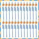 24 Pcs Theme Party Straws Cute Decorative Drinking Straws for Summer Pool Hawaiian Tropical Birthday Bridal Shower, Baby Shower, Wedding Party Game Night Cocktail Supplies(Cookie,Brown), one size