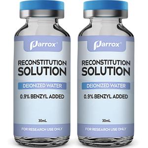 Reconstitution Solution 2-Pack, 30mL in Premium Glass Vials with Flip-Off Caps, Triple Sealed