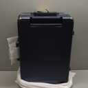 LEVEL8 Carry On Luggage Airline Approved Zipperless with Aluminum Frame, Hard Case Luggage with Spinner Wheels, Metal Travel Suitcase with Double Tsa Locks, 20 Inch, Blue