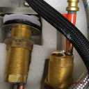 TapLong Waterfall Bathroom Faucets for Sink 3 Hole, Solid Brass 8 Inch Widespread Bathroom Sink Faucet 2-Handles, Polished Chrome Bathroom Faucet with Supply Lines, 02766 (Bent)