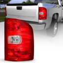 AUTOONE - For 2007-2013 Chevy Silverado Tail Light Assembly Factory OEM Taillights Compatible with Chevy Silverado 1500/ 2500HD | 3500HD, GMC Sierra 3500 HD, Passenger Side(RH) (Red)