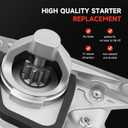 17982 Starter Replacement for 07-19 Nissan Sentra 2.0L 1.8L 1.6L, 11-17 Nissan Juke, Versa 1.8 07-12, Juke 11-17, Cube 09-14, NV200 13-21, Chevrolet City Express 15-18 L4 Engine OE# S114-902A 19317693