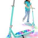 Gyroor KS2 Kids Electric Scooter 5 MPH Safe Speed, Foot Sensor Start, LED Lights, Adjustable Handlebar, 2 Hr Fast Charge, UL2272 Certified, Ages 612, 121 lb Max Load