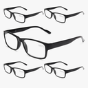 Gaoye Professional Reading Glasses for All Day - Computer Readers with Blue Light Protection - Value Pack