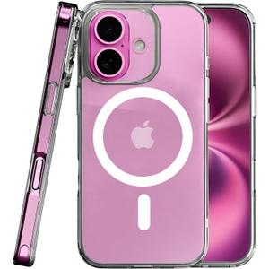 ALTURIZ for iPhone 16 Plus Case [6.7"] Compatible with MagSafe, [Military-Grade Protection], Shockproof, Non-Yellowing, Women Mens Girls Boys, Magnetic Phone Case for iPhone 16 Plus, Clear