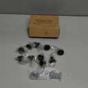 Ravinte 10 Pack Drawer Pulls 1-1/4 Inch Kitchen Cabinet Knobs Solid Round Dresser Drawer Knobs Matte Black Dresser Knobs Drawer Knobs Simple Cabinet Hardware for Cupboard Drawer Pulls