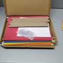 25 Blue Summit Supplies Legal Size Hanging File Folders - Assorted Colors, 2" Expansion, Legal Hanging File Folders for Filing Cabinet, 9.5" x 14.75", 11PT Paper Stock with Tabs and Inserts Included