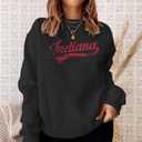 Vintage Indiana Hoosier State Distressed Pride Apparel Hoody, Large