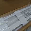 Cordless Vinyl Mini L Blinds 26" W x 48" H, 1" Slat White Horizontal Windows L Blind for Door, Shades, Camper, Light Filtering, Interiors, Arrive 1/2 Inch Narrower Indoor