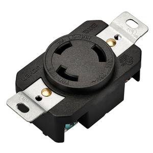 PLUGTUL NEMA L5-30R Flush Mounting Locking Receptacle, Industrial Grade, 30 Amp, 125 Volt, UL Listed