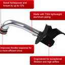 3.5 Inch Cold Air Intake Filter Kit & Heat Shield for Silverado 1500 2014-2018; Sierra 1500 2014-2018; for Cadillac Escalade Suburban Yukon Tahoe 15-20 5.3L 6.2L V8 (Silver Tube & Black Filter)