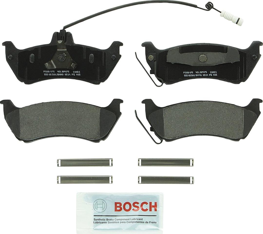 BOSCH BP875 QuietCast Premium Semi-Metallic Disc Brake Pad Set - Compatible with Select Mercedes-Benz ML320, ML350, ML430; REAR