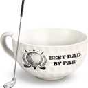 Funny Golfer Mug - Fathers Day Golf Gifts for Dad, Men, Husband, Unique Golf Gifts for Dad from Son Daughter, 16oz (Best Dad by Par)