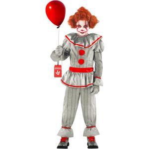 Morph Scary Clown Costume For Boys,Kids Halloween Clown Outfit, Creepy Clowns Dress Up For Boys (Medium)