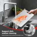 Titanium Cutting Board Set of 3,100% Pure Titanium Cutting Boards for Kitchen, Double Sided Non Toxic Cutting Board, Ideal Charcuterie & Chopping for Meat, Hygiene Durable DishwashrS+M+L)