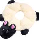ZippyPaws Loopy - No Stuffing Dog Toys to Keep Them Busy, for Small, Medium, & Large Dogs, Squeaky Pet Toy for Boredom, Unstuffed Chew Toy, Soft Plush Puppy Products, Sheep - 10"