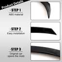 Rear Spoiler Wing Compatible with Toyota Camry 2018 2019 2020 2021 2022 2023 2024 Rear Trunk Wing ABS Rear Trunk Lip Wing Spoiler(Gloss Black)