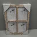 Barnyard Designs 4x6 or 5x7 Collage Picture Frames, 4 Photo Openings w/Mat for Multiple Pictures, Distressed Rustic Wood Farmhouse Frame for Wall, 16x12 (Brown)