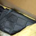 Cargo Mat with Backrest Protection for 2021-2025 2026 Toyota Sienna, TPE All Weather Protection Cargo Liner with Velcro Rear Seats Backrest car Accessories-Black