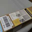 UNISHADES no Drill Cordless Roman Shades for Windows, 38" W 64" H - Light Filtering - Linen - White