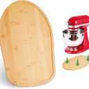 Food-Grade Bamboo Mixer Slider Compatible with Kitchen aid Stand Mixer Artisan Tilt Head 4.5-5Qt, Countertop Storage Mover Accessories Mixer Sliding Tray Attachments