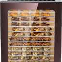 Food Dehydrator, 12-Tray Stainless Steel, 850W Electric Dehydrator Machine with 10 Presets, 48H Timer & Precision Temp Control (95F-165F), Digital Food Dryer for Home, Dog Treats, Meats & Veggies