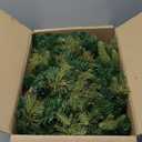 SHareconn 9FT Prelit Greenery Christmas Garland with Pine Cones Decorations and Multi-Color LED Lights Plug in, Lighted Garland for Mantle Fireplace Table Indoor Xmas Decor, 9 FT