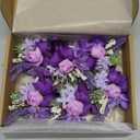 Purple Boutonniere for Men Wedding, Set of 6, Groom and Best Man Boutonniere for Wedding Ceremony Anniversary, Formal Dinner Party and Rustic Fall Wedding Marriage